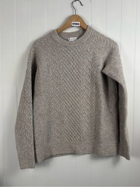 Aritzia Community Wool Yak Blend Sweater Neutral Minimalist Cozy Oversized XXS-S